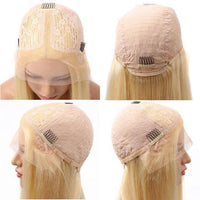 Peruvian 613 Blonde Colored Wig, Virgin 13x4 Transparent Lace Human Hair Wig, 100% Human Hair Lace Front