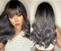 Grey Curly Synthetic Wig for Women - Image 4