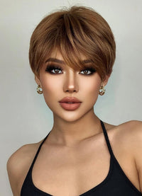 Brown Straight Synthetic Wig for Women - Image 5