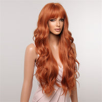 Orange Curly Synthetic Wig for Women - Image 5