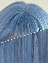 26" Blue Straight Synthetic Wig for Women - Image 7
