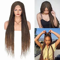 100% Hand-Braided Synthetic Full Lace Braided Wigs