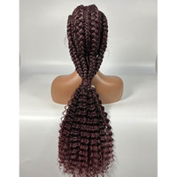 Curly Braided Synthetic Wig for Women - Image 11