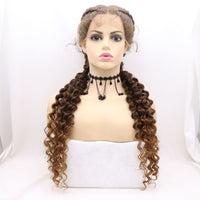 24inch Braid Hair Wig Synthetic Hair 360 Lace Wigs