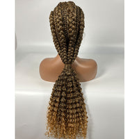 Curly Braided Synthetic Wig for Women - Image 12