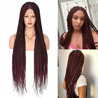 100% Hand-Braided Synthetic Full Lace Braided Wigs