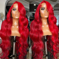 Blue Highlight Ombre Blonde Wig Body Wave Lace Frontal Wigs 13X4 HD Lace Wig Synthetic High Quality Pre Plucked Daily Cosplay