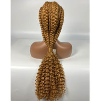 Curly Braided Synthetic Wig for Women - Image 14