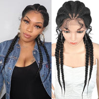 Braided Lace Front Synthetic Wig for Women - Image 4