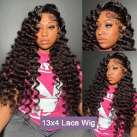 Black Wavy HD Lace Human Hair Wig for Women - Image 1