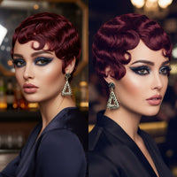 Wavy Pixie Cut Human Hair Wig for Women
