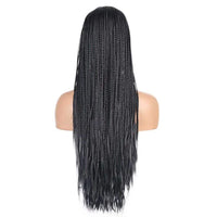 Black Braided Synthetic Wig for Women - Image 4