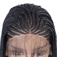 Black Braided Synthetic Wig for Women - Image 5