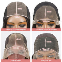 Black Curly Wavy HD Lace Human Hair Wig for Women - Image 2