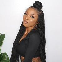 Braided Lace Front Synthetic Wig for Women - Image 2