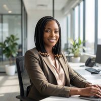 14 Inch Short Bob Wig Cornrow Braided Wigs Synthetic Lace Front Wig