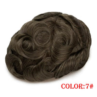 Toupee Human Hair Toupee for Men - Image 14