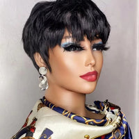 Pixie Cut Human Hair Wig for Women - Image 1