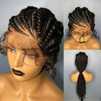 Curly Braided Synthetic Wig for Women - Image 2