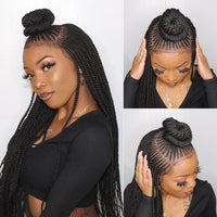 Braided Lace Front Synthetic Wig for Women - Image 1