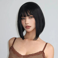 Black Straight Synthetic Wig for Women - Image 6