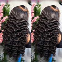 Black Wavy HD Lace Human Hair Wig for Women - Image 4