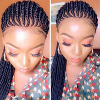 36" Braided Lace Front Synthetic Wig for Women - Image 1