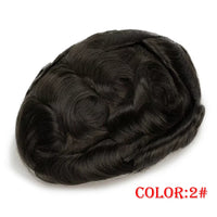 Toupee Human Hair Toupee for Men - Image 9