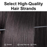 Fashion Synthetic Straight Hair Wig for Men Fluffy Short Hair Style Cosplay Wigs Natural Black Head Cover Korean Male Daily Wig