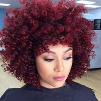 African American Gorgeous Red Afro Curly Wig