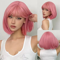 Black Straight Synthetic Wig for Women - Image 2