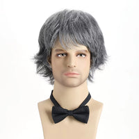 10" Grey & Mixed Curly Synthetic Wig for Women - Image 4