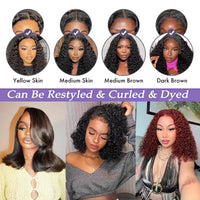 10" Wavy Bob HD Lace Human Hair Wig for Women - Image 6