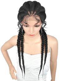 Braided Lace Front Synthetic Wig for Women - Image 8