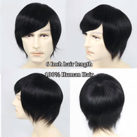 6" Lace Front Human Hair Toupee for Men - Image 2