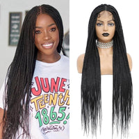 36" Synthetic Full Lace Knotless Box Braided Wigs
