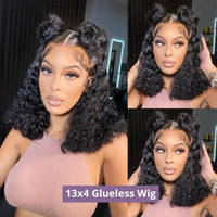 Curly Wavy HD Lace Human Hair Wig for Women - Image 1