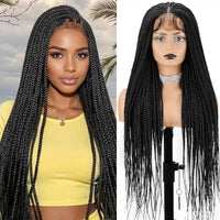 36" Synthetic Full Lace Knotless Box Braided Wigs