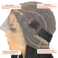 24 Inch Synthetic Full Lace Wigs Knotless Box Braided Wigs With Baby Hair