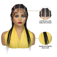 Glueless Full Lace 20" Synthetic  Cornrow Braided Wigs