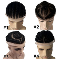 Braided Full Lace Human Hair Toupee for Men - Image 7