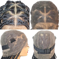 Many Styles Knotless Box Braids Synthetic Wig Full Lace Braided Wigs