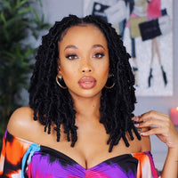 14" Braided Lace Front Synthetic Wig for Women - Image 3