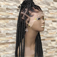 Many Styles Knotless Box Braids Synthetic Wig Full Lace Braided Wigs