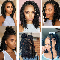 14" Braided Lace Front Synthetic Wig for Women - Image 2