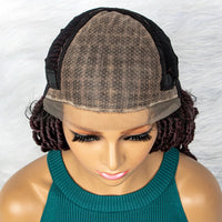 Synthetic 9x6 Transparent Lace Goddess Locs Braided Wigs