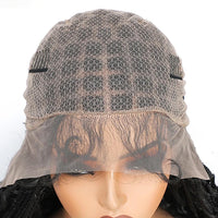 Glueless  Synthetic Goddess Box Braids Crochet Hair Wigs 24 Inches Micro Braids Wigs with Baby Hair