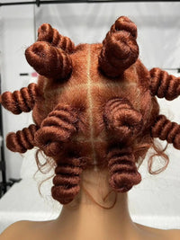 613 Blonde Handmade Bantu Braided Wigs Synthetic Full Lace Knotless Braided Lace Wig