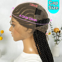 32Inch Full Lace Synthetic Cornrow Braided Wigs