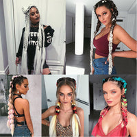 24 Inches Jumbo Braid Synthetic Braiding Hair Ombre Jumbo Hair Extension For Women DIY Hair Braids